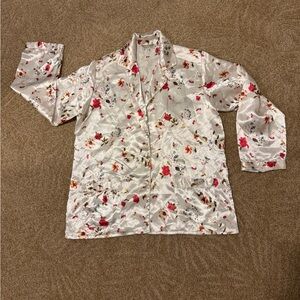 Floral 100% pure silk pajama
